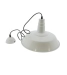 Abruzzo Lampa Wisząca Retro Loft Biała 36cm E27 Grote ABR-LWRG-W