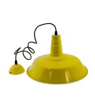 Abruzzo Lampa Wisząca Retro Loft Żółta 36cm E27 Grote ABR-LWRG-Y