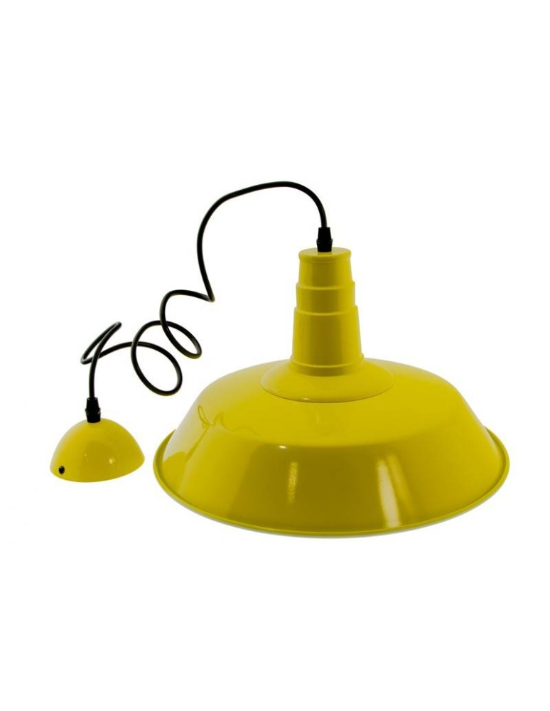 Abruzzo Lampa Wisząca Retro Loft Żółta 36cm E27 Grote ABR-LWRG-Y