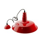 Pendant lamps - Abruzzo Retro Loft Pendant Lamp Red 36cm E27 Grote ABR-LWRG-R - product 5