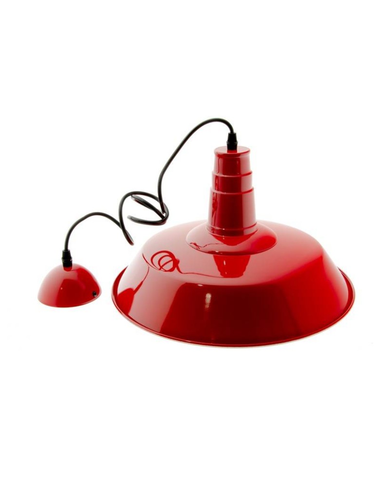 Pendant lamps - Abruzzo Retro Loft Pendant Lamp Red 36cm E27 Grote ABR-LWRG-R - product kolory-swiatla.pl 5