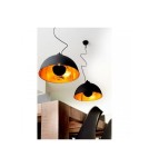 Abruzzo Lampa Wisząca Retro Loft Czarno Złota 40cm E27 Geo ABR-GEO