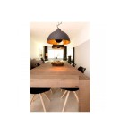 Pendant lamps - Abruzzo Retro Loft Pendant Lamp Black and Gold 40cm E27 Geo ABR-GEO - product 4