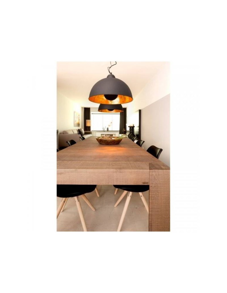 Pendant lamps - Abruzzo Retro Loft Pendant Lamp Black and Gold 40cm E27 Geo ABR-GEO - product kolory-swiatla.pl 4