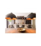 Abruzzo Lampa Wisząca Retro Loft Czarno Złota 40cm E27 Geo ABR-GEO