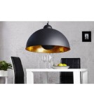 Abruzzo Lampa Wisząca Retro Loft Czarno Złota 40cm E27 Geo ABR-GEO