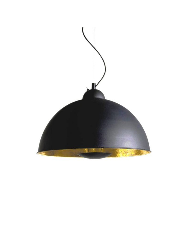 Pendant lamps - Abruzzo Retro Loft Pendant Lamp Black and Gold 40cm E27 Geo ABR-GEO - product kolory-swiatla.pl 7