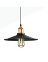Abruzzo Lampa Wisząca Retro Loft Czarno złota 26cm E27 Teo ABR-LWRT-E27