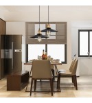 Pendant lamps - Abruzzo Retro Loft Pendant Lamp Black Gold 26cm E27 Teo ABR-LWRT-E27 - product 4