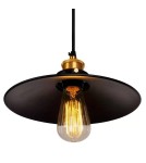 Abruzzo Lampa Wisząca Retro Loft Czarno złota 3xE27 26cm Teo ABR-LWRT-3xE27