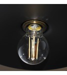 Pendant lamps - Abruzzo Retro Loft Pendant Lamp Black Gold 3xE27 26cm Teo ABR-LWRT-3xE27 - product 7