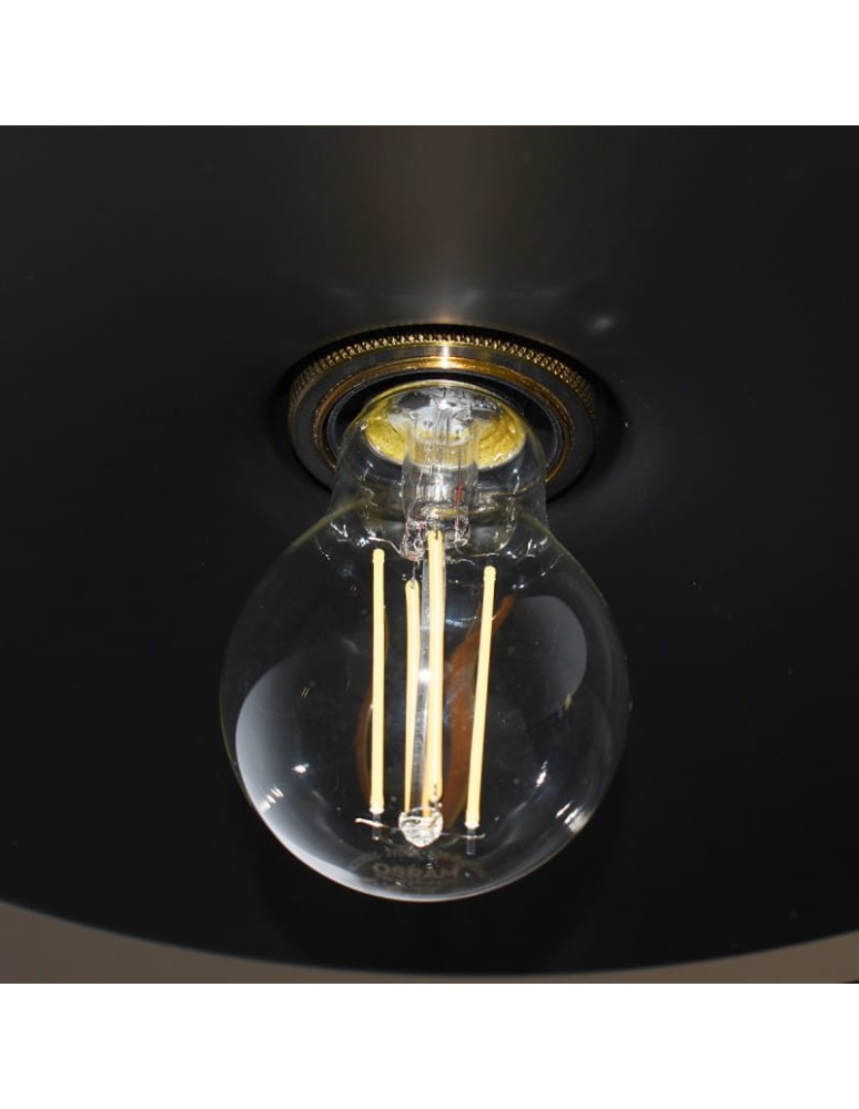 Abruzzo Lampa Wisząca Retro Loft Czarno złota 3xE27 26cm Teo ABR-LWRT-3xE27