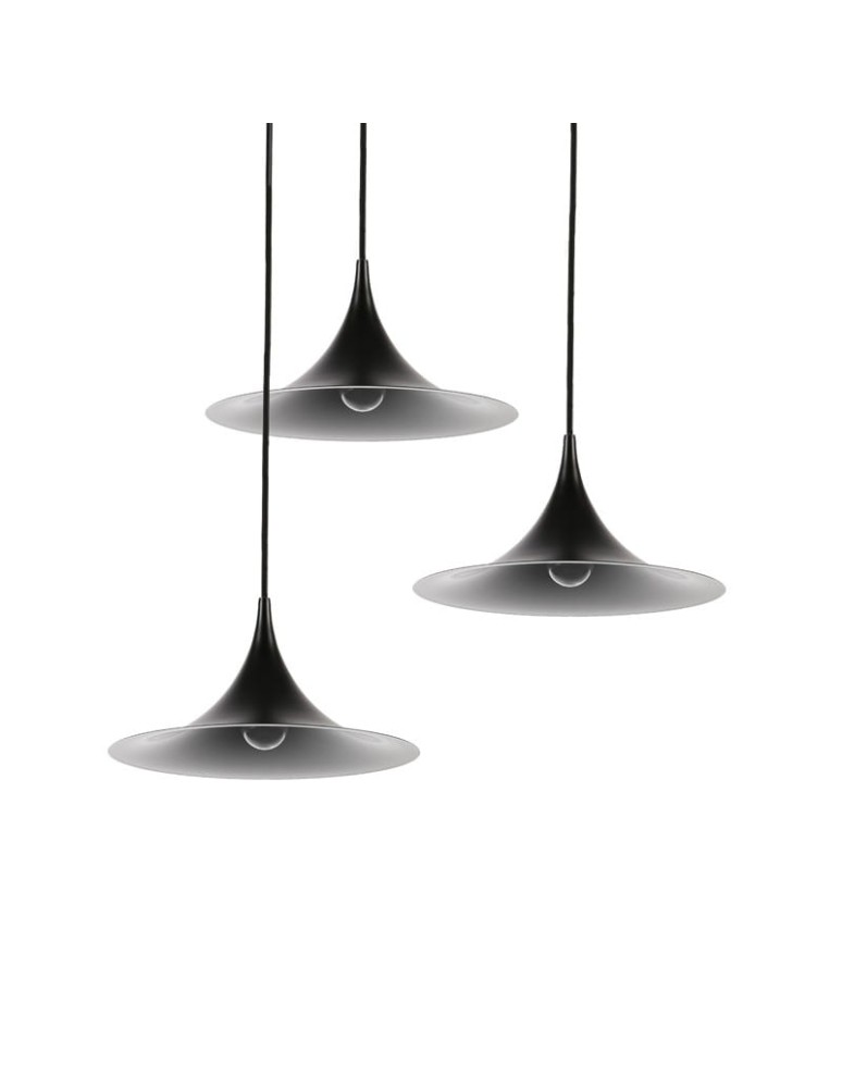 Pendant lamps - Abruzzo Scandinavian Pendant Lamp Black E14 Oslo ABR-OSLO-B - product kolory-swiatla.pl 2