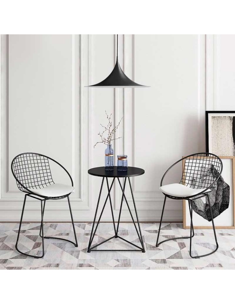 Pendant lamps - Abruzzo Scandinavian Pendant Lamp Black E14 Oslo ABR-OSLO-B - product kolory-swiatla.pl 10