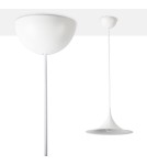 Abruzzo Lampa Wisząca Skandynawska Biała E14 Oslo ABR-OSLO-W