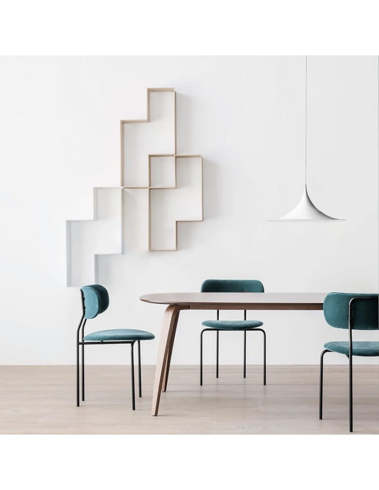 Pendant lamps - Abruzzo Scandinavian White E14 Oslo Pendant Lamp ABR-OSLO-W - product kolory-swiatla.pl 4