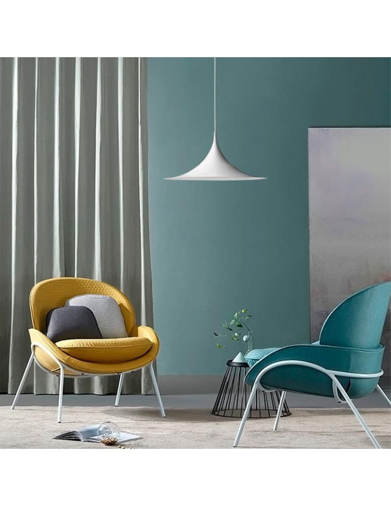 Pendant lamps - Abruzzo Scandinavian White E14 Oslo Pendant Lamp ABR-OSLO-W - product kolory-swiatla.pl 8