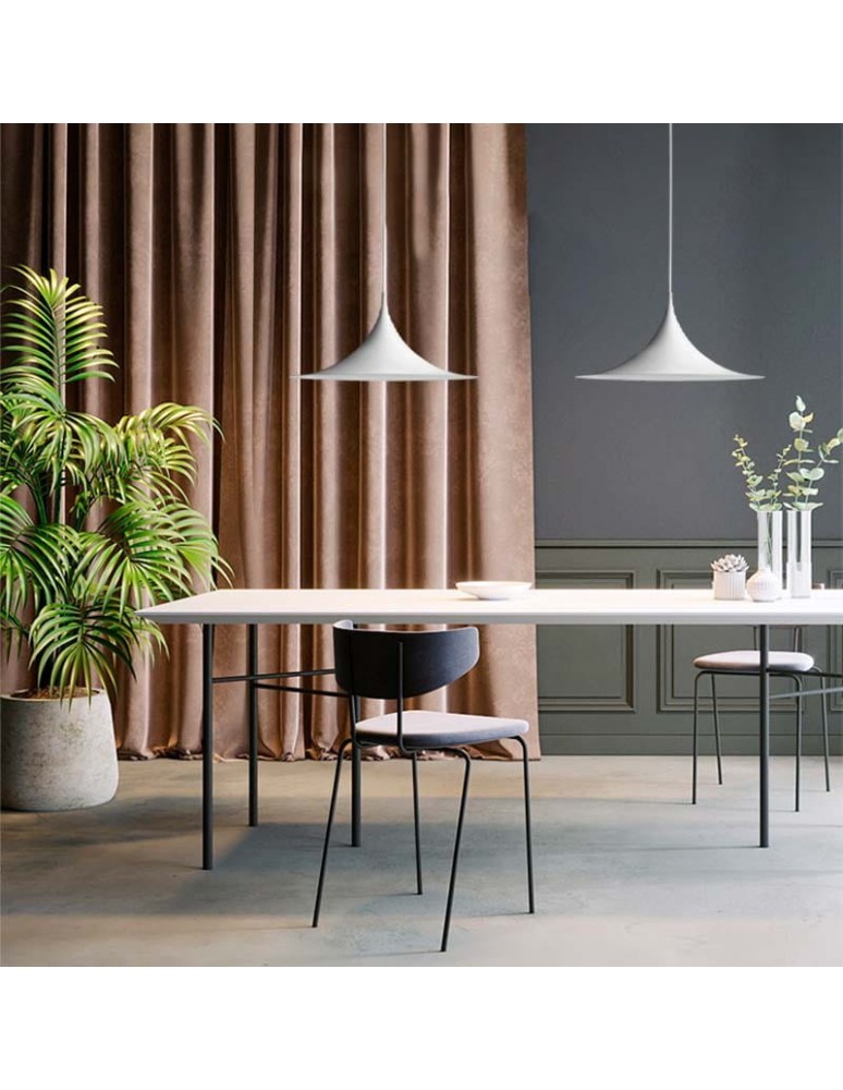 Pendant lamps - Abruzzo Scandinavian White E14 Oslo Pendant Lamp ABR-OSLO-W - product kolory-swiatla.pl 9