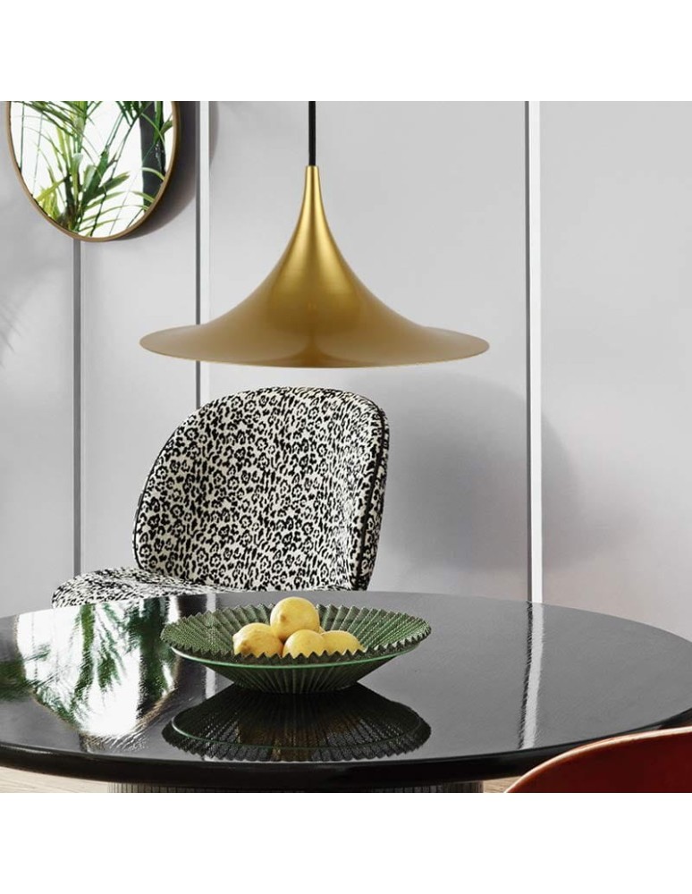 Abruzzo Lampa Wisząca Skandynawska Złota E14 Oslo ABR-OSLO-G