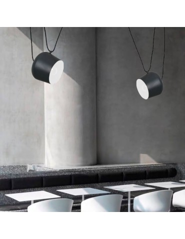 Abruzzo Modern Pendant Lamp Ø30cm Black Rittoro Uno ABR-LWRU-B - product 2
