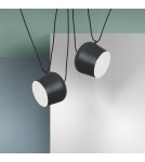 Pendant lamps - Abruzzo Modern Pendant Lamp Ø30cm Black Rittoro Uno ABR-LWRU-B - product 5