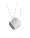 Abruzzo Nowoczesna Lampa Wisząca Ø30cm Biała Rittoro Uno ABR-LWRU-W