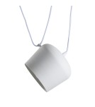 Abruzzo Nowoczesna Lampa Wisząca Ø30cm Biała Rittoro Uno ABR-LWRU-W