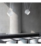 Pendant lamps - Abruzzo Modern Pendant Lamp Ø30cm White Rittoro Uno ABR-LWRU-W. - product 3