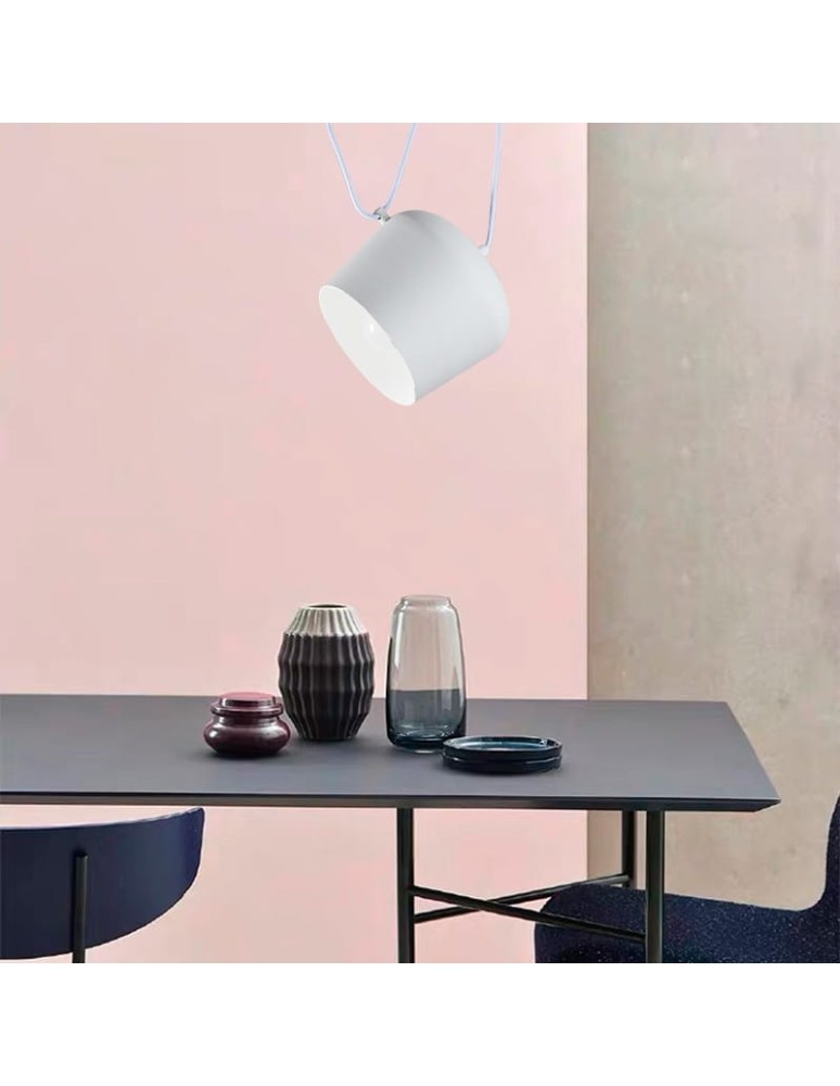 Pendant lamps - Abruzzo Modern Pendant Lamp Ø30cm White Rittoro Uno ABR-LWRU-W. - product kolory-swiatla.pl 4