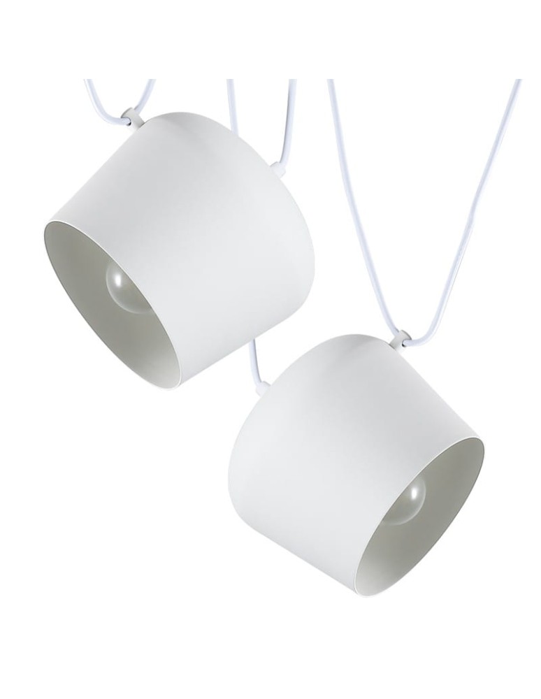 Pendant lamps - Abruzzo Modern Pendant Lamp Ø30cm White Rittoro Uno ABR-LWRU-W. - product kolory-swiatla.pl 6
