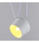 Abruzzo Nowoczesna Lampa Wisząca Ø30cm Biała Rittoro Uno ABR-LWRU-W