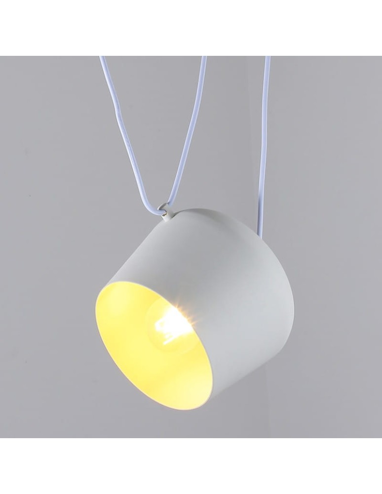 Abruzzo Nowoczesna Lampa Wisząca Ø30cm Biała Rittoro Uno ABR-LWRU-W