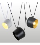 Pendant lamps - Abruzzo Modern Pendant Lamp Ø30cm White Rittoro Uno ABR-LWRU-W. - product 9