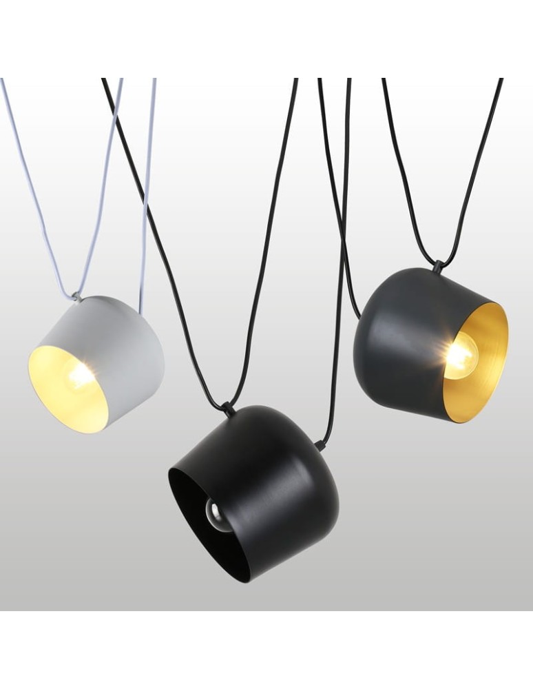 Abruzzo Nowoczesna Lampa Wisząca Ø30cm Biała Rittoro Uno ABR-LWRU-W