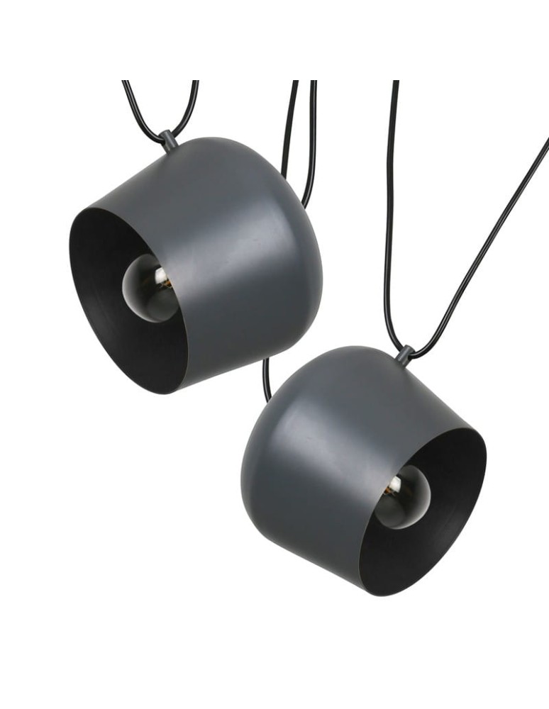 Pendant lamps - Abruzzo Modern Pendant Lamp Ø30cm Grey Rittoro Uno ABR-LWRU-G - product kolory-swiatla.pl 2