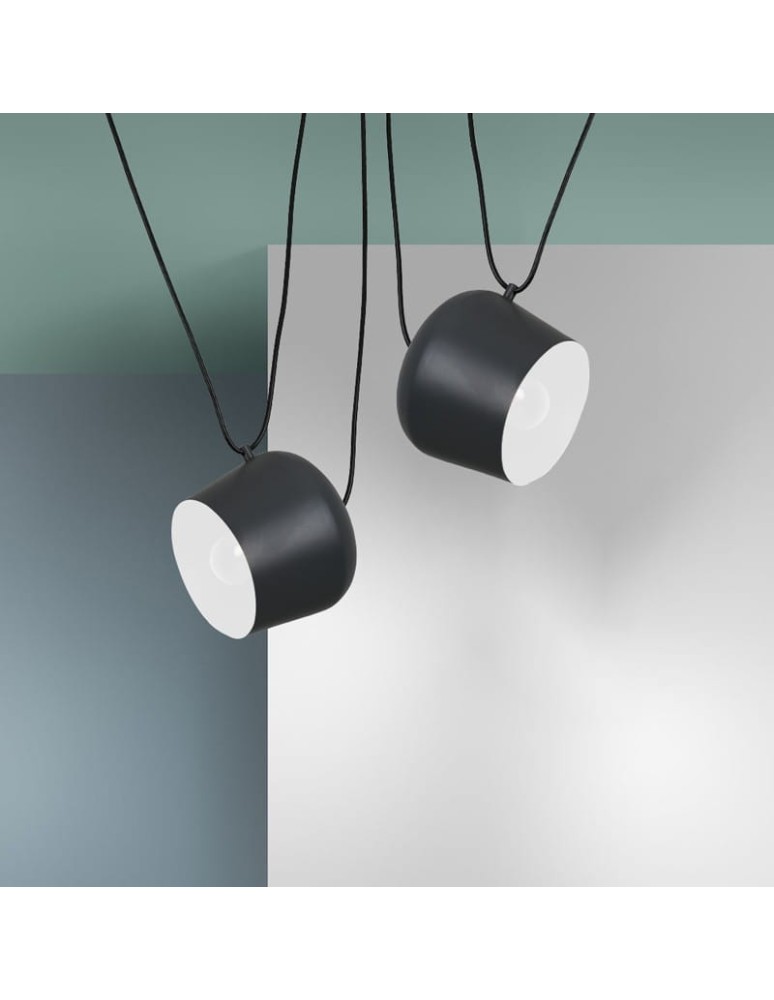 Pendant lamps - Abruzzo Modern Pendant Lamp Ø30cm Grey Rittoro Uno ABR-LWRU-G - product kolory-swiatla.pl 6
