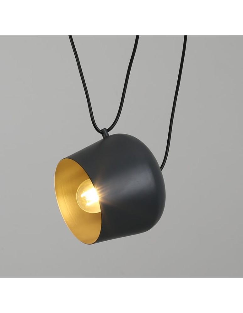 Abruzzo Nowoczesna Lampa Wisząca Ø30cm Szara Rittoro Uno ABR-LWRU-G