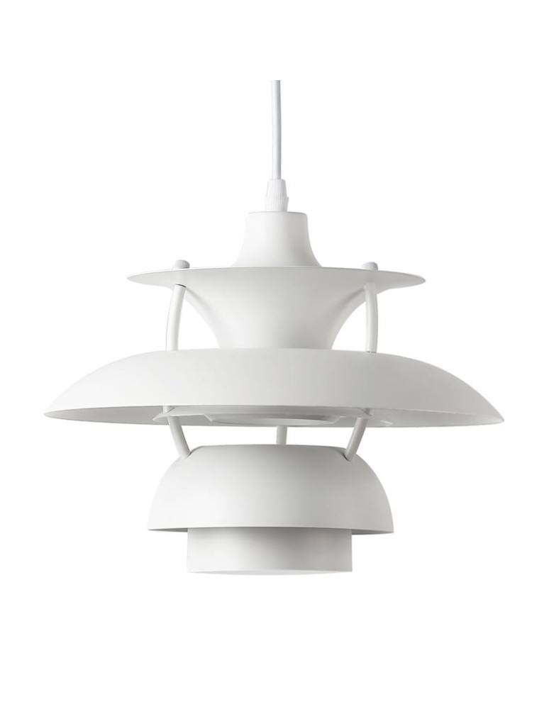 Pendant lamps - Abruzzo Modern Pendant Lamp 30cm White Apple ABR-APPLE-W - product kolory-swiatla.pl 1