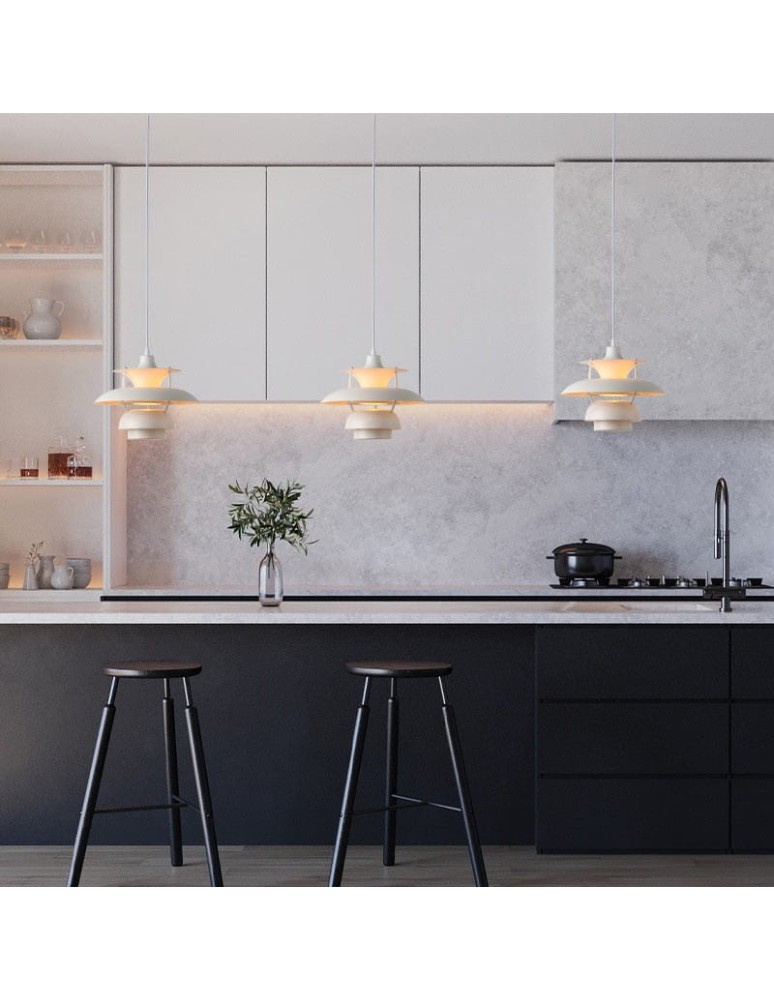 Pendant lamps - Abruzzo Modern Pendant Lamp 30cm White Apple ABR-APPLE-W - product kolory-swiatla.pl 8