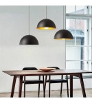 Pendant lamps - Abruzzo Retro Loft Pendant Lamp Black Gold 40cm E27 Geo 2 ABR-LGEO - product 6