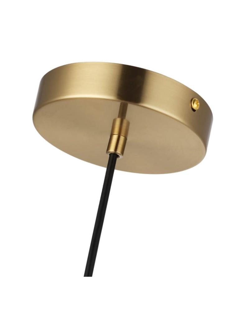 Abruzzo Nowoczesna Lampa Wisząca 30cm Biała ze Szkła Grami ABR-GRAMI