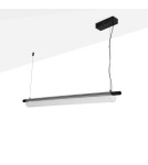 Pendant lamps - Abruzzo Pendant Glass linear lamp 28W 2700K Japanese ABR-LWJ-15W. - product 1