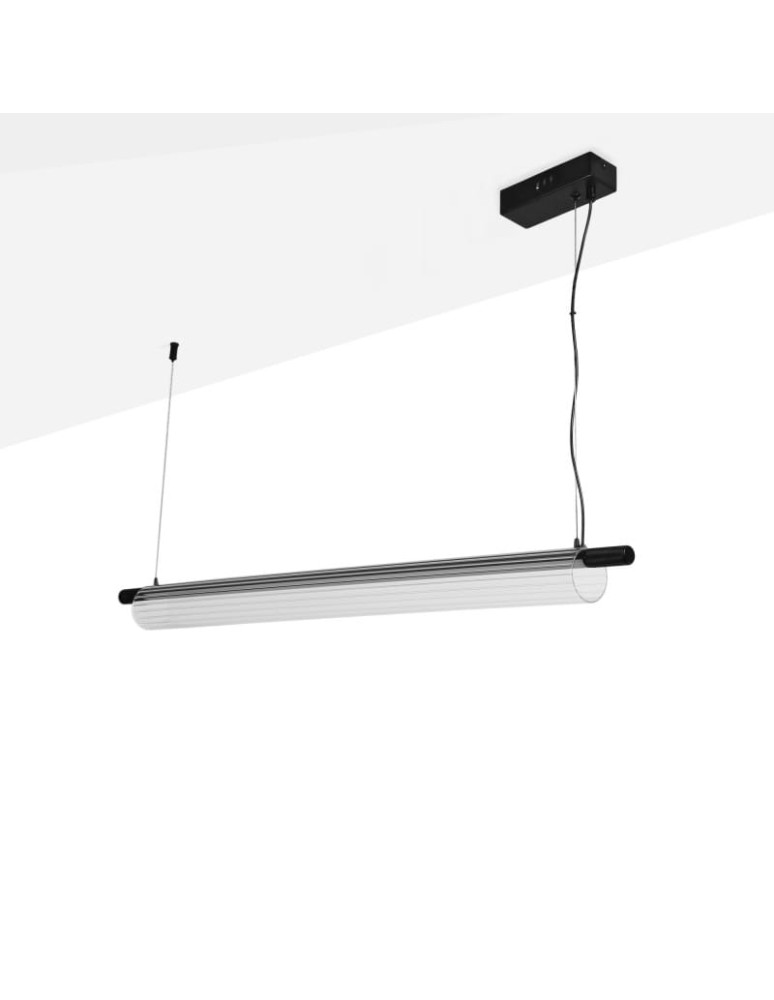 Pendant lamps - Abruzzo Pendant Glass linear lamp 28W 2700K Japanese ABR-LWJ-15W. - product kolory-swiatla.pl 1