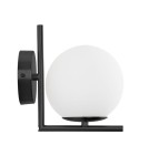 Wall lamps - Abruzzo Wall lamp Black Milk Ball Riccardo E14 ABR-KMR-B - product 1