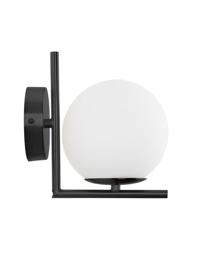 Wall lamps - Abruzzo Wall lamp Black Milk Ball Riccardo E14 ABR-KMR-B - product kolory-swiatla.pl 1