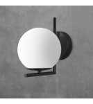 Wall lamps - Abruzzo Wall lamp Black Milk Ball Riccardo E14 ABR-KMR-B - product 8