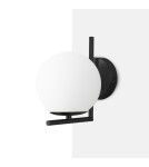 Wall lamps - Abruzzo Wall lamp Black Milk Ball Riccardo E14 ABR-KMR-B - product 10