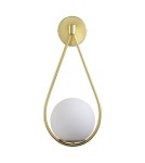 Wall lamps - Abruzzo Wall lamp Gold Milk Ball E14 45 cm Alice ABR-KMA-B - product 1