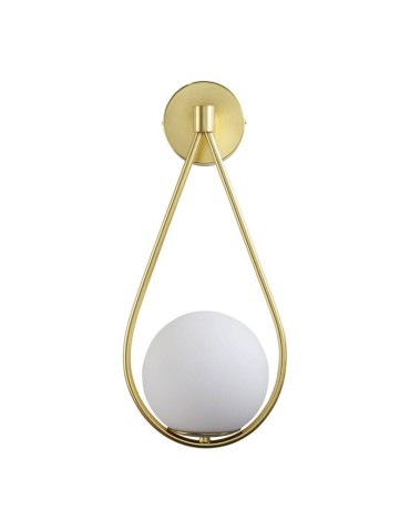 Abruzzo Wall lamp Gold Milk Ball E14 45 cm Alice ABR-KMA-B