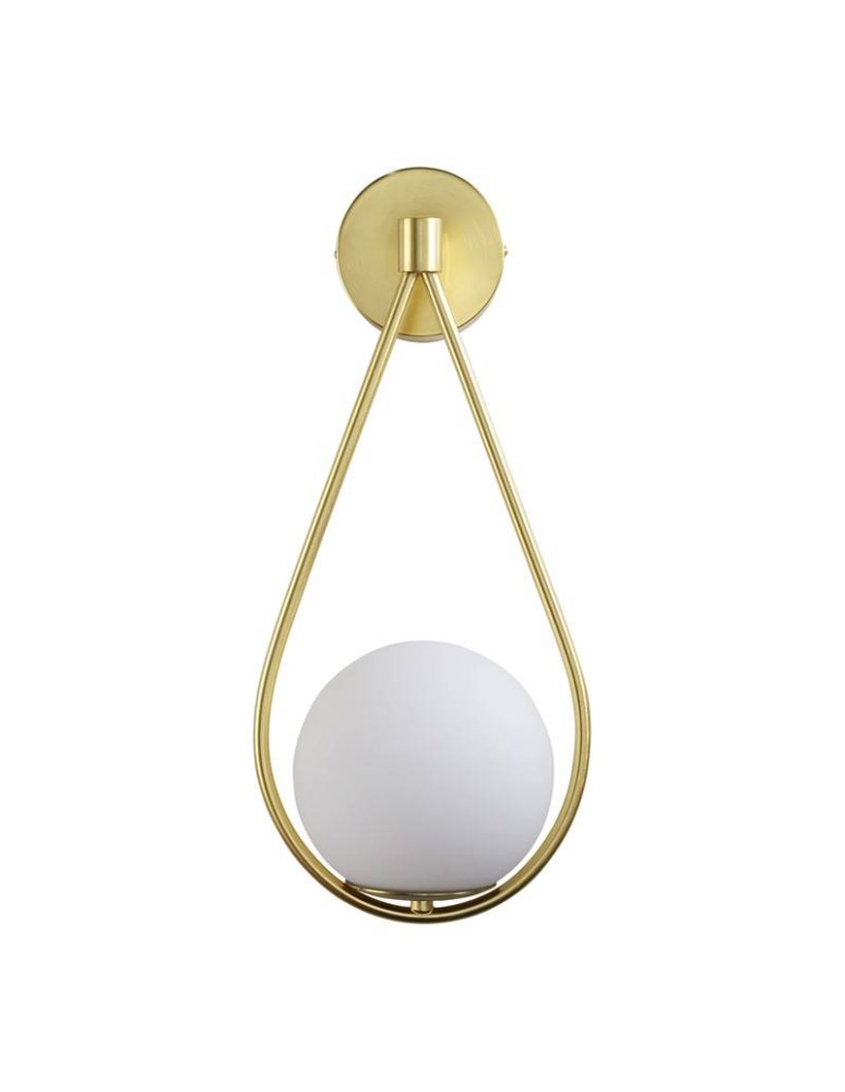 Wall lamps - Abruzzo Wall lamp Gold Milk Ball E14 45 cm Alice ABR-KMA-B - product kolory-swiatla.pl 1